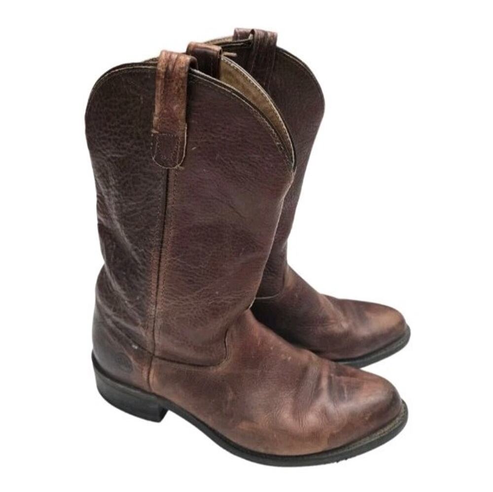 Double-H 1602 Men's 12 D Work Western Cowboy Boots Brown Leather Sierra 150